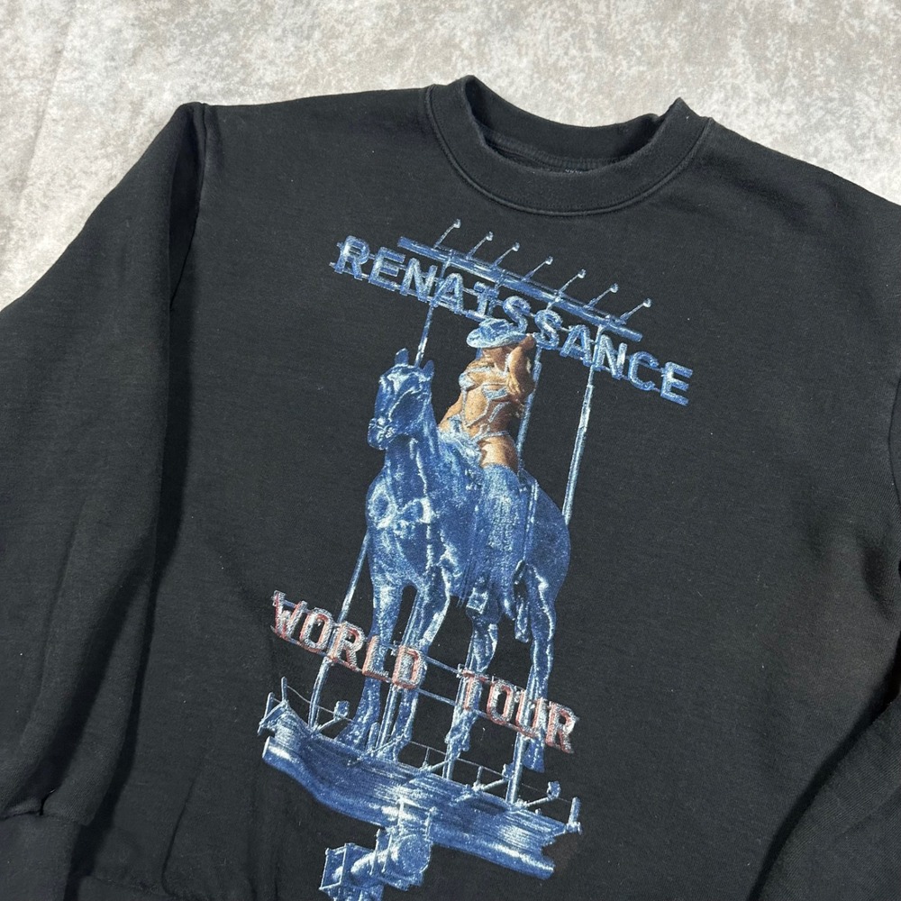 Beyonce Renaissance World Tour 2023 Black Graphic Sweatshirt Crewneck Medium